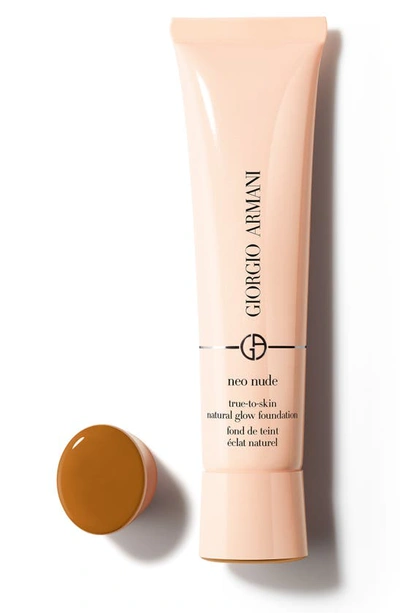 Shop Giorgio Armani Neo Nude True-to-skin Natural Glow Foundation In 10 - Tan-med/cool Undertone