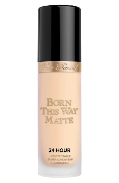 Shop Too Faced Born This Way Matte 24-hour Foundation In Snow