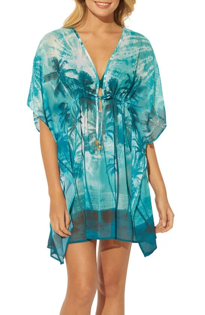 Shop Bleu By Rod Beattie Cover-up Caftan In Tropic Thunder