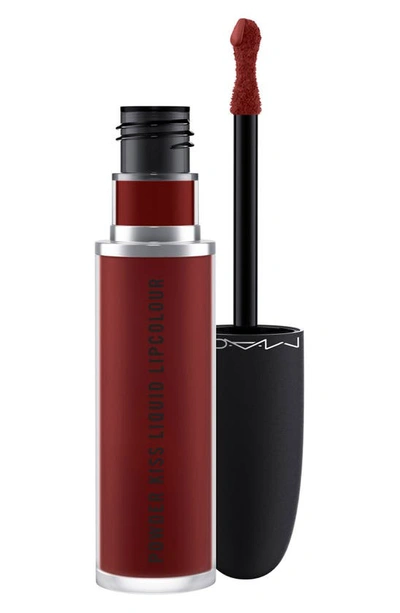 Shop Mac Cosmetics Powder Kiss Liquid Lipcolour In Make Love To The Camera