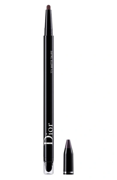 Shop Dior Show Hour Stylo Eyeliner In Matte Taupe