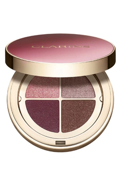 Shop Clarins Ombré 4 Couleurs Eyeshadow Quad In 02 Rosewood