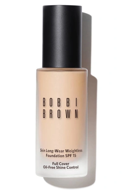 Shop Bobbi Brown Skin Long-wear Weightless Liquid Foundation With Broad Spectrum Spf 15 Sunscreen, 1 oz In Warm Porcelain