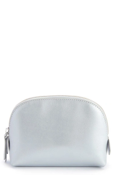 Shop Royce Compact Cosmetics Bag In Silver