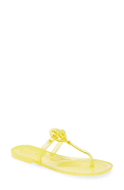 Tory Burch Women's Mini Miller Jelly Thong Sandals In Yellow | ModeSens