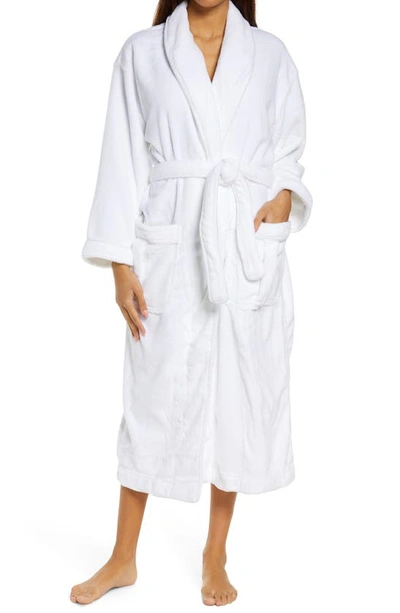 Shop Majestic Fleece Robe In White