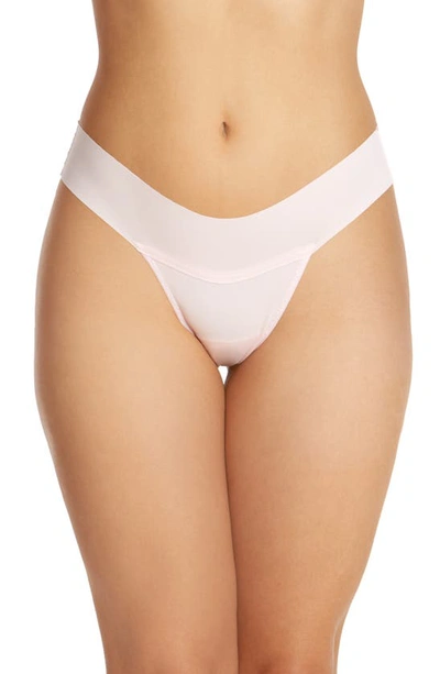 Shop Hanky Panky Breathe Natural Thong In Bliss Pink