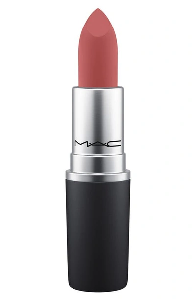 Shop Mac Cosmetics Powder Kiss Lipstick In Brickthrough