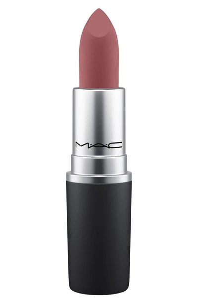 Shop Mac Cosmetics Powder Kiss Lipstick In Kinda Soar-ta