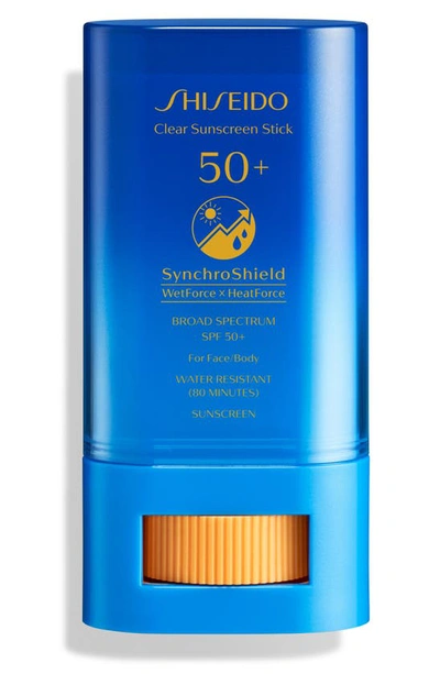 Shop Shiseido Clear Sunscreen Stick Spf 50+ For Face & Body
