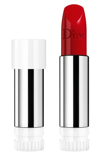Shop Dior Lipstick Refill In 999 / Satin