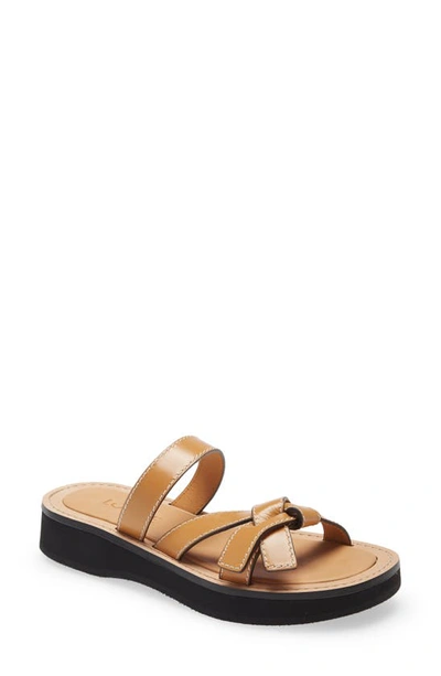 Shop Loewe Gate Slide Sandal In Desert