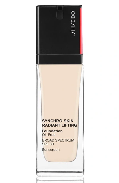 Shop Shiseido Synchro Skin Radiant Lifting Foundation Spf 30 In 110 Alabaster