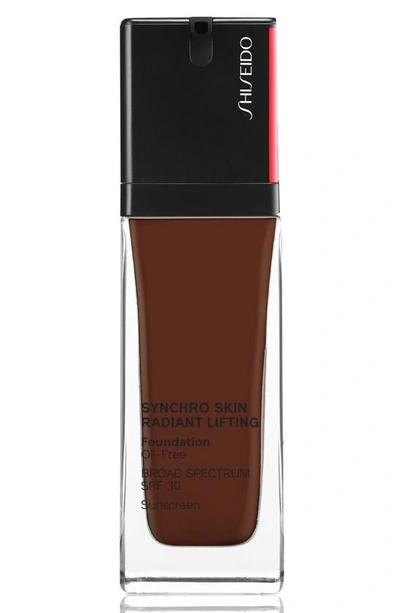 Shop Shiseido Synchro Skin Radiant Lifting Foundation Spf 30 In 560 Obsidian