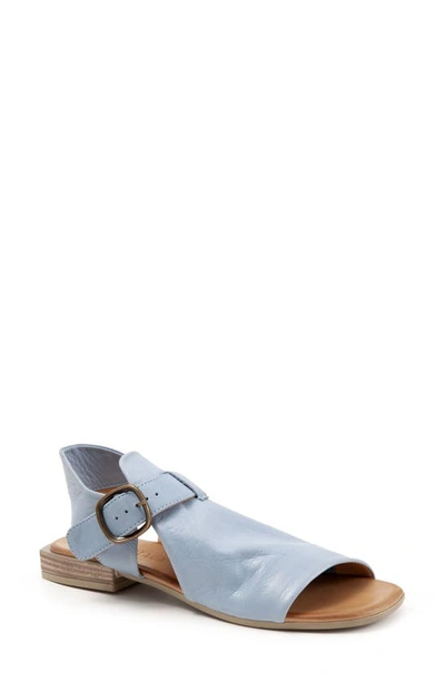 Shop Bueno Ava Buckle Sandal In Powder Blue Leather