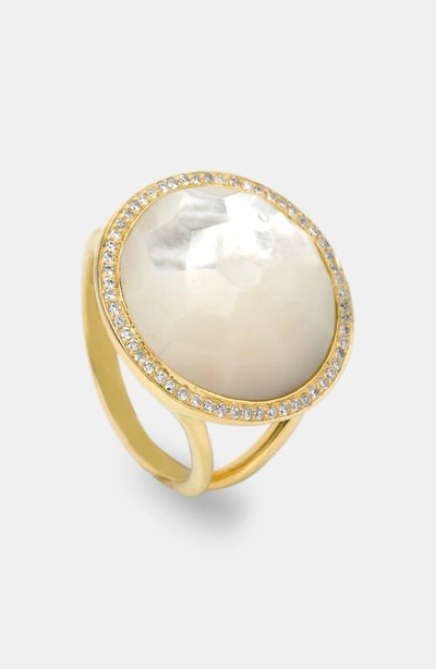 Shop Ippolita Rock Candy In Yellow Gold/ Mother Of Pearl