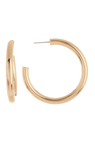 Shop 14th & Union Tube Hoop Earrings In Gold