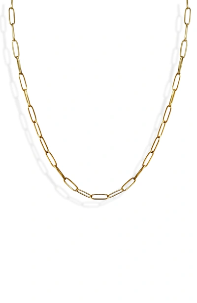Liza Schwartz 18k Gold Plated Chain Link Necklace In Gold