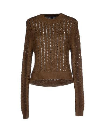 Shop Theyskens' Theory Sweater In Military Green