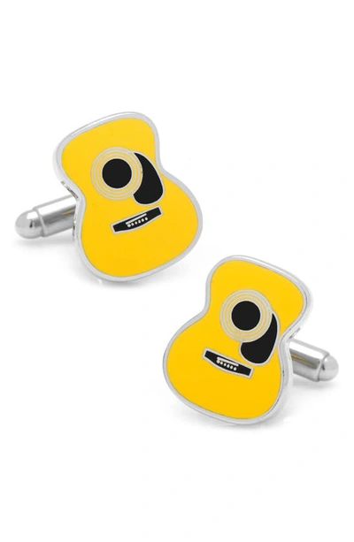 Shop Cufflinks, Inc Guitar Cuff Links In Yellow