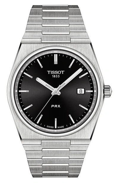 Tissot Gents T. Classic Prx Black Dial Watch In Black