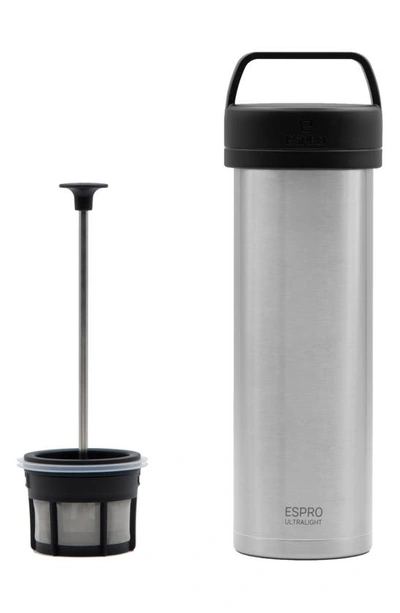 Shop Espro P0 Ultralight Coffee Press In Brushed Stainless