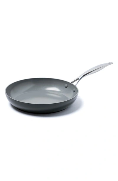 Shop Greenpan Valencia 12-inch Anodized Aluminum Ceramic Nonstick Fry Pan In Grey