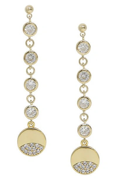 Shop Ettika Multi Crystal Drop Earrings In Gold