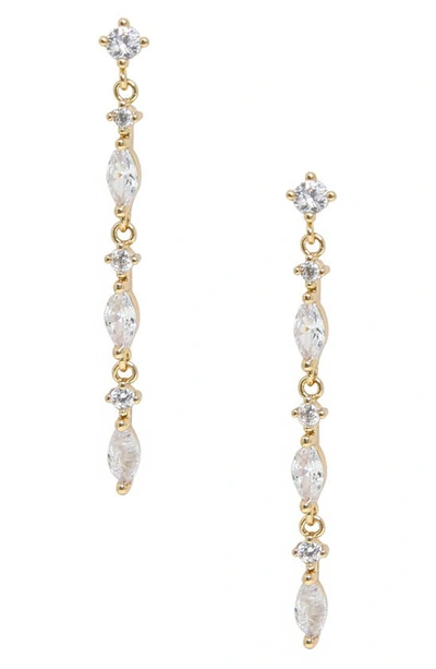 Shop Ettika Linear Drop Earrings In Gold