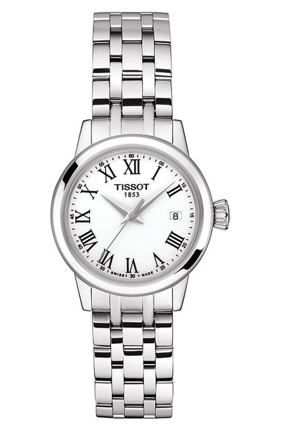 Shop Tissot Classic Dream Bracelet Watch, 28mm In White