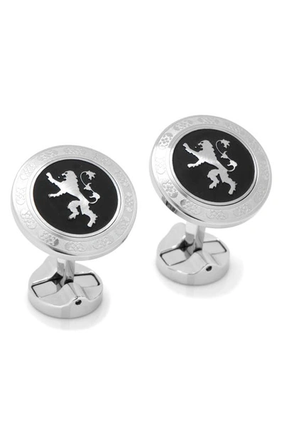 Shop Cufflinks, Inc Lannister Cuff Links In Silver/ Black