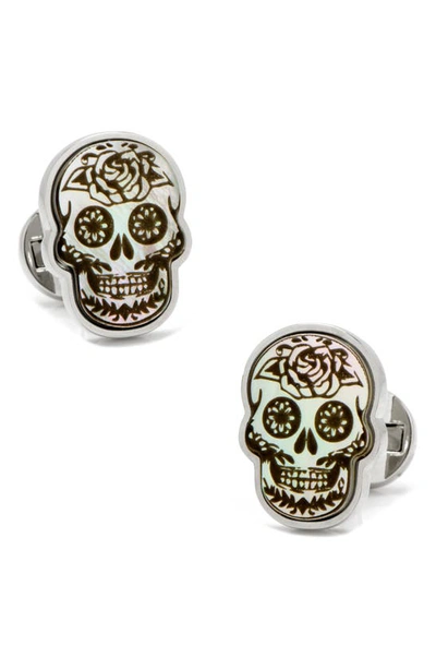 Shop Cufflinks, Inc Day Of The Dead Cuff Links In White