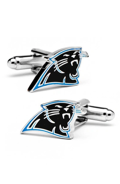 Shop Cufflinks, Inc Carolina Panthers Cuff Links In Silver