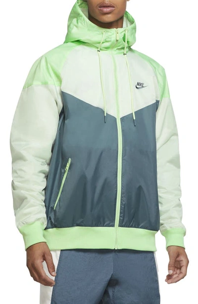 Shop Nike Sportswear Windrunner Jacket In Ash Green/cucumber/spruce Aura