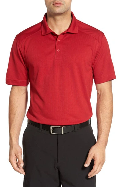 Shop Cutter & Buck Genre Drytec Moisture Wicking Polo In Cardinal Red