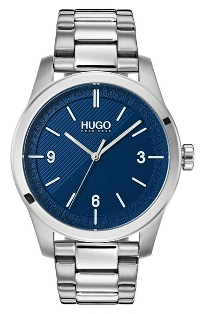 Shop Hugo Boss Create Bracelet Watch, 44mm In Silver