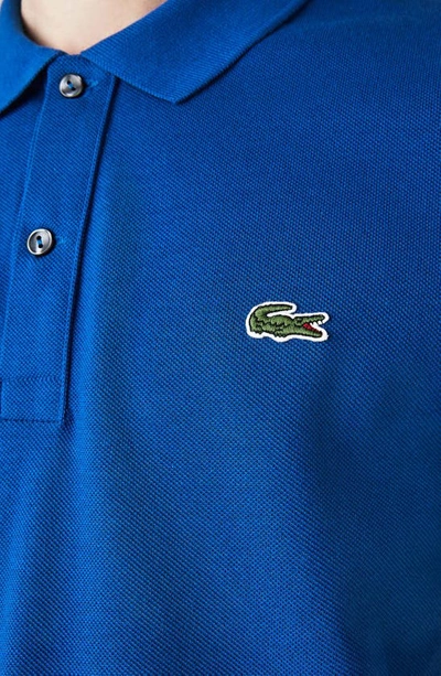Shop Lacoste Slim Fit Pique Polo In Electric