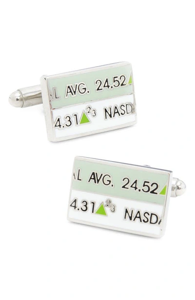 Shop Cufflinks, Inc . Stock Ticker Cuff Links In Green