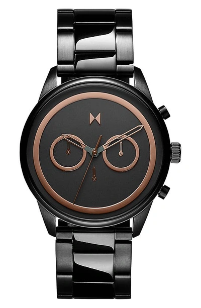 Shop Mvmt Powerlane Chronograph Bracelet Watch, 43mm In Black