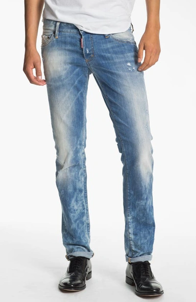 Shop Dsquared2 Slim Fit Jeans In Blue