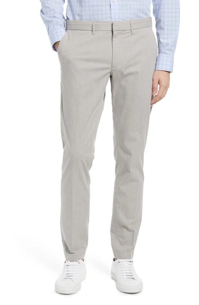 Shop Nordstrom Slim Fit Coolmax® Flat Front Performance Chinos In Grey Opal Heather