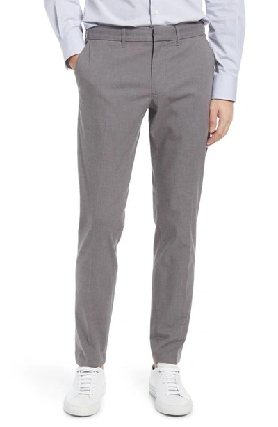 Shop Nordstrom Slim Fit Coolmax® Flat Front Performance Chinos In Grey Tornado Heather