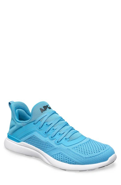 Shop Apl Athletic Propulsion Labs Techloom Tracer Knit Training Shoe In Blue/ White