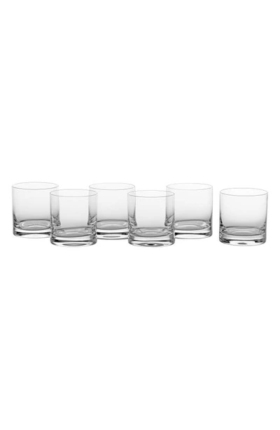 Shop Fortessa Paris Set Of 6 Iceberg Double Old Fashioned Glasses In Clear
