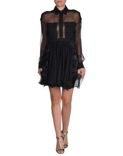 Shop Emanuel Ungaro Shirt Dress In Black