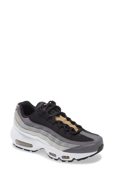 Shop Nike Air Max 95 Recraft Gs Sneaker In Black/ Gold/ Neutral Grey