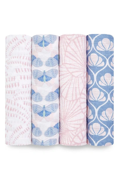 Shop Aden + Anais 4-pack Classic Swaddling Cloths In Deco