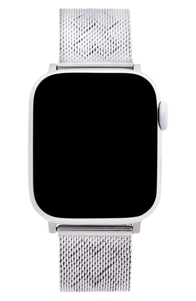 Shop Rebecca Minkoff Heart Apple Watch Bracelet In Silver