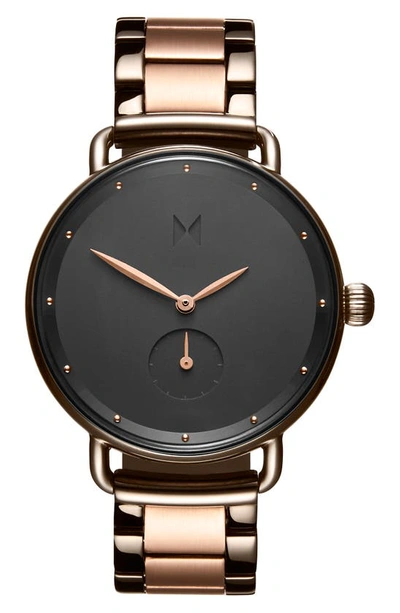 Shop Mvmt Bloom Bracelet Watch, 36mm In Rose Gold/ Black