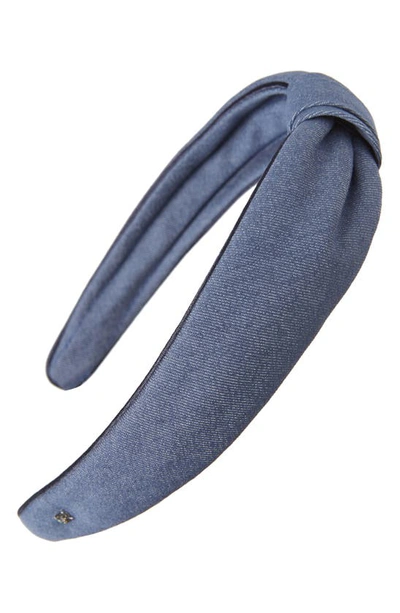 Shop Alexandre De Paris Denim Knot Headband